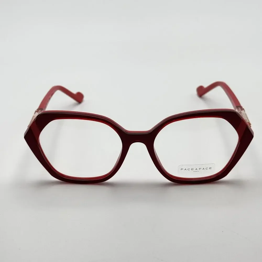 Face a Face Eyeglasses Frame WITTY 2 2216 Women Red Frame Handmade 53-17-140 NEW
